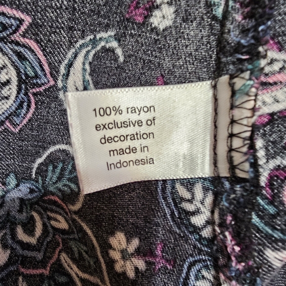 2/$20 Lane Bryant 18/20 Pattern Ls Top - Picture 5 of 8